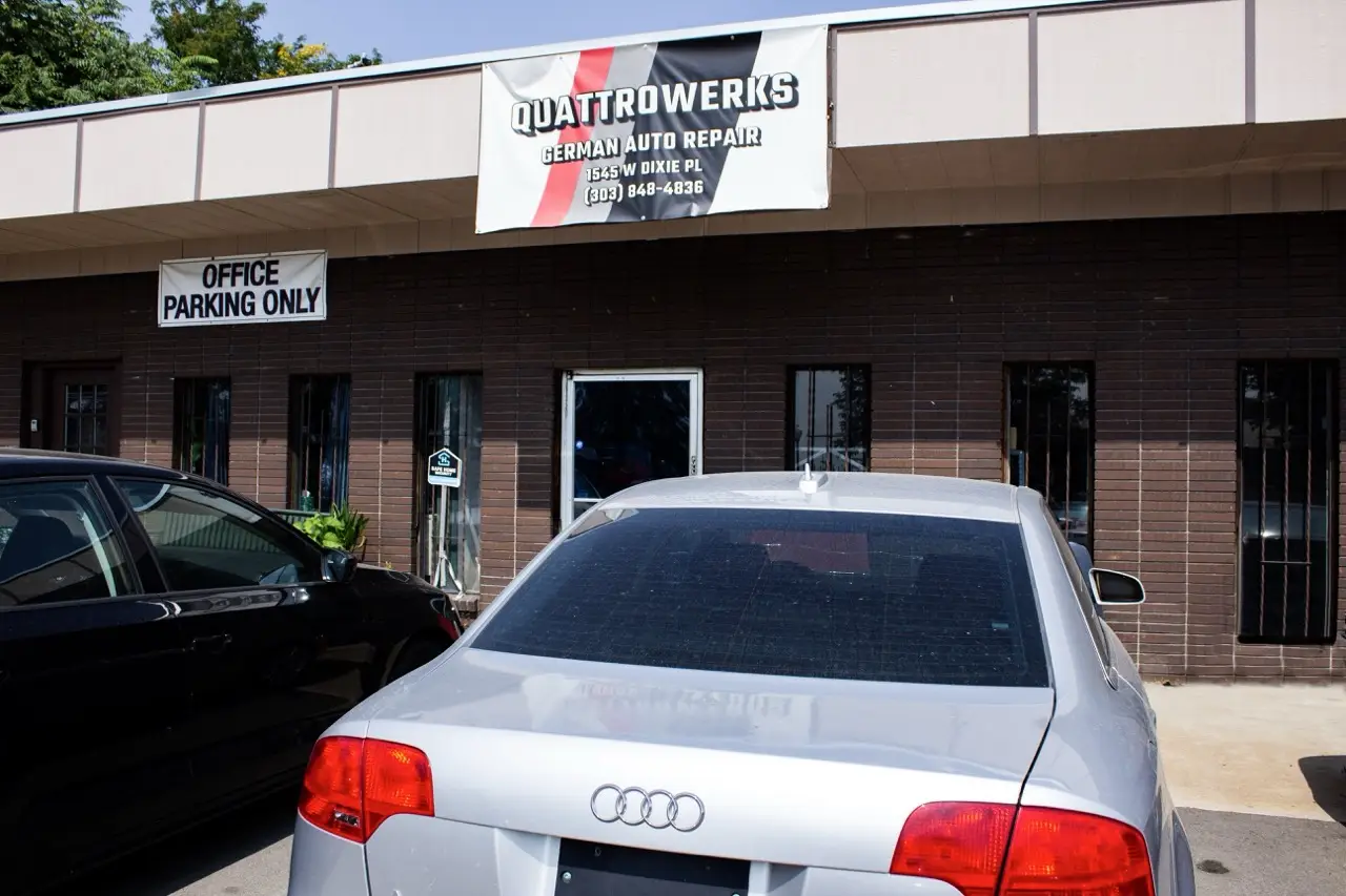 The front of the Quattrowerks shop